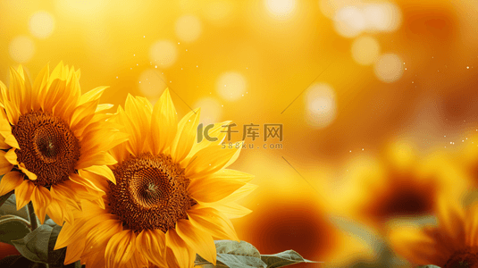 太阳写实小尺寸背景图片_唯美写实美丽向日葵背景3