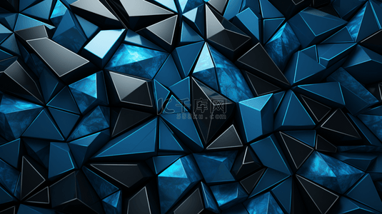 蓝色几何科技感纹理装饰背景13图片
