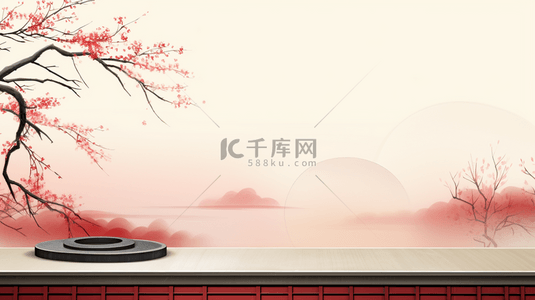 古风灯箱背景图片_中国风传统古典装饰背景23背景素材