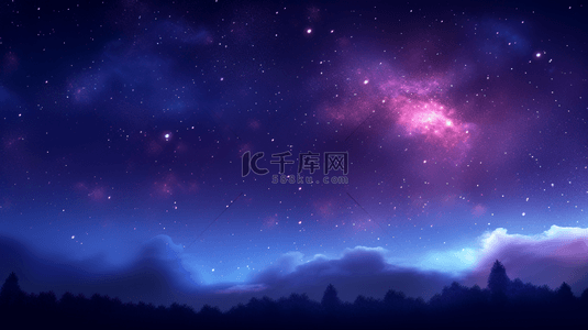 紫色霓虹天空星空背景2设计图