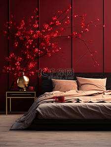 中国风喜庆装饰卧室图片3