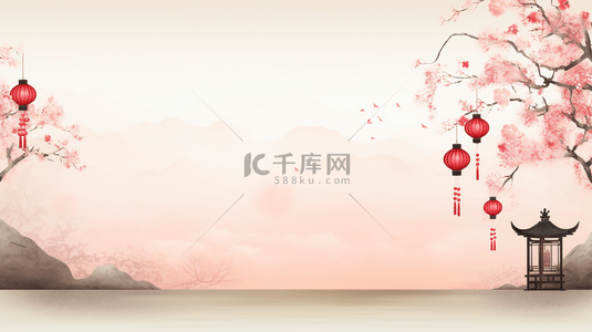 云雾背景图片_中国风传统古典装饰背景20设计