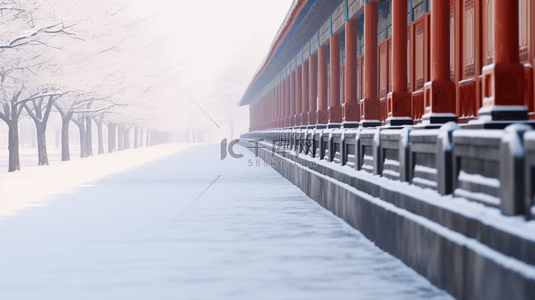 故宫冬季古建筑雪景图片28