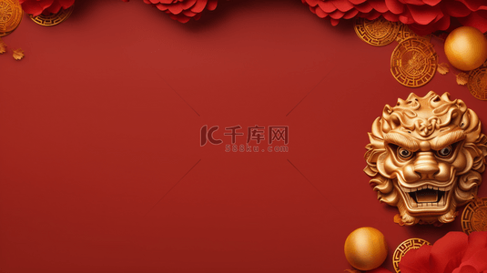 红色中国红灯笼春节背景6