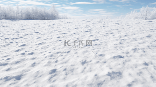 冬天背景图片_冬天白雪皑皑雪地背景(2)