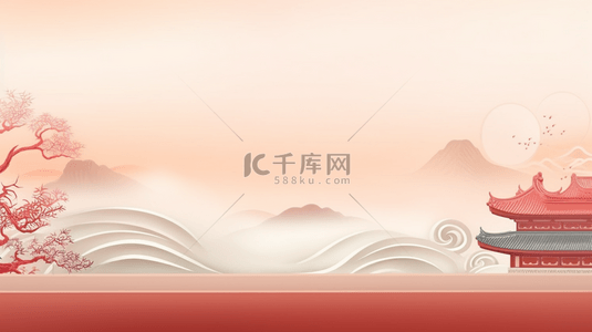 古风灯箱背景图片_中国风传统古典装饰背景1设计
