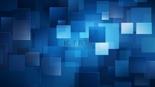 科技科幻方块背景图片_蓝色科技感方块层次装饰背景14图片
