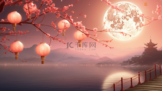 彩色中国风古典装饰春节边框背景21