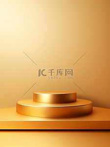 金色产品背景背景图片_简约金色电商产品展台背景10