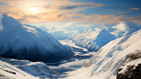 雪山高原高山自然风景壁纸摄影图3