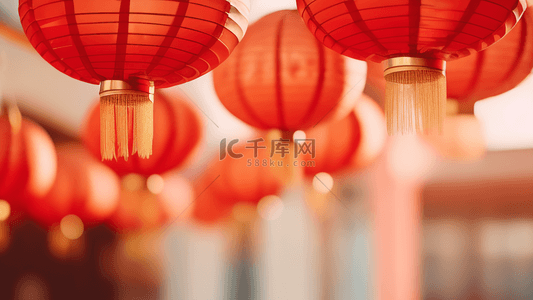 红色设计背景背景图片_红色新年中国年喜庆灯笼背景15设计