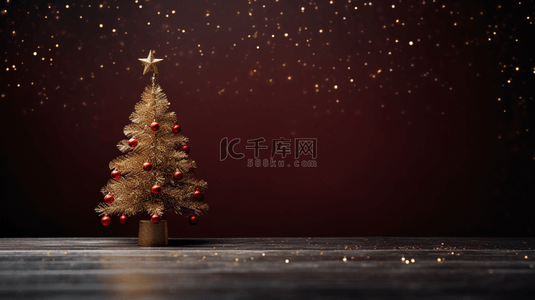 冬季圣诞节圣诞树简约背景17图片