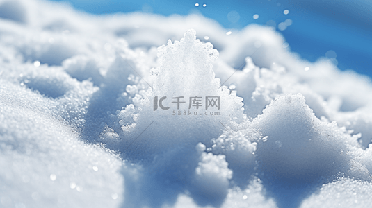 雪地广告背景图片_雪地白雪冰雪特写产品广告背景(1)