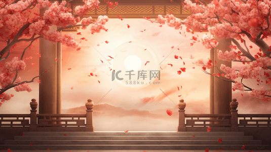 彩色中国风古典装饰春节边框背景6