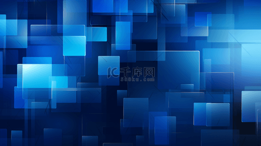蓝色科技素材背景图片_蓝色科技感方块层次装饰背景13背景素材