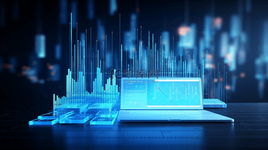 蓝色科技感金融数据分析图片28