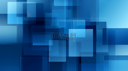 数字18设计背景图片_蓝色科技感方块层次装饰背景18设计