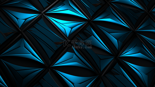 蓝色几何多边形背景图片_蓝色几何科技感纹理装饰背景17图片