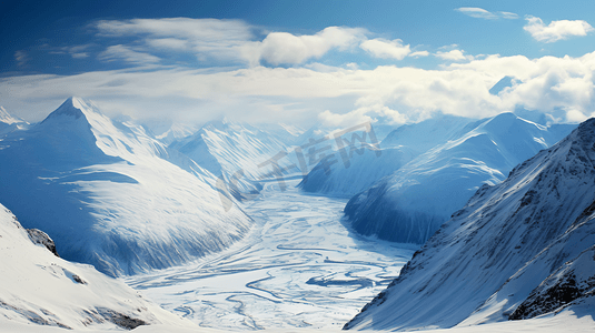 雪山高原高山自然风景壁纸摄影图4