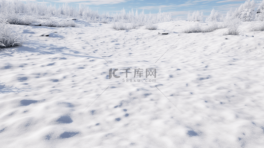 冬天白雪皑皑雪地背景(1)