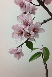 春天盛开的粉色桃花图片152