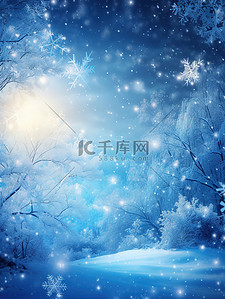 白雪背景图片_冬天唯美的雪花白雪3背景图