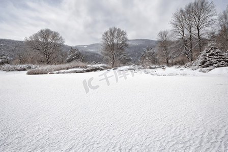 冬季户外厚积雪雪景图片44