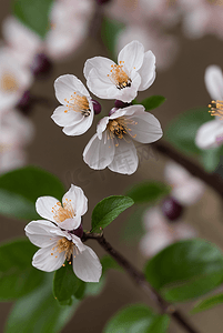 春天盛开的粉色桃花图片51