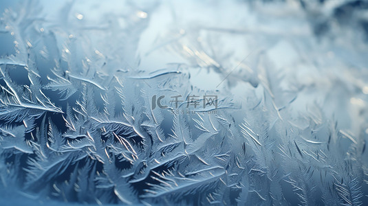 冬天窗户上的窗花冰花1背景图