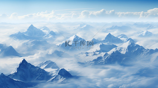 雪山1背景图片_壮观的雪山冬天风景1背景图片