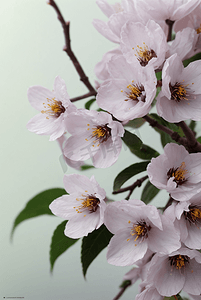 春天盛开的粉色桃花图片141