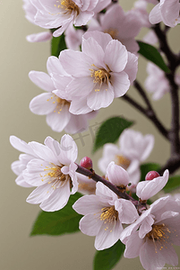 春天盛开的粉色桃花图片145