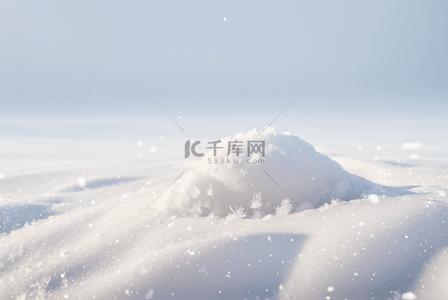 寒冷冬季雪景唯美风景图5