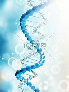 蓝色生物科技基因双螺旋结构图片13