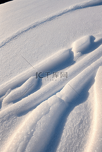 寒冷冬季白色雪景图片503
