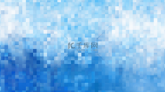 颗粒像素背景图片_蓝色像素点抽象像素化背景