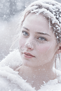 冬日外国年轻女性人像肖像摄影图6