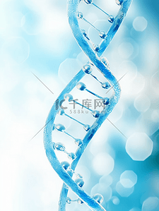蓝色生物科技基因双螺旋结构图片11