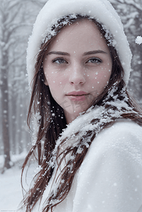 冬日外国年轻女性人像肖像摄影图10