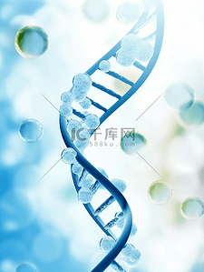 基因细胞背景图片_蓝色生物科技基因双螺旋结构图片21