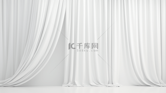 白色装饰窗帘图片13