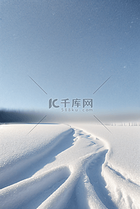 寒冷冬季白色雪景图片469