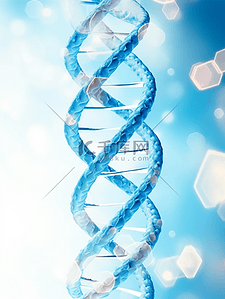 蓝色生物科技基因双螺旋结构图片18