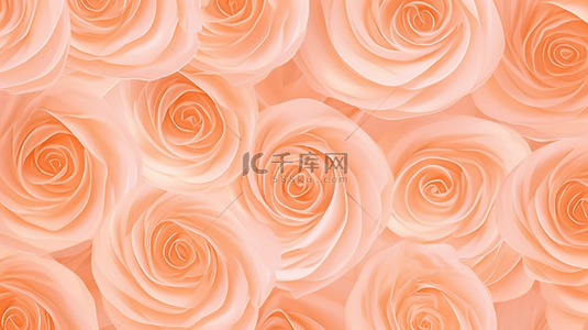 妆粉背景背景图片_柔和桃色渐变半透明玫瑰花背景