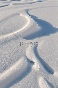 寒冷冬季白色雪景图片467