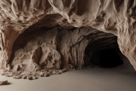 天然石窟地窖洞穴图片24