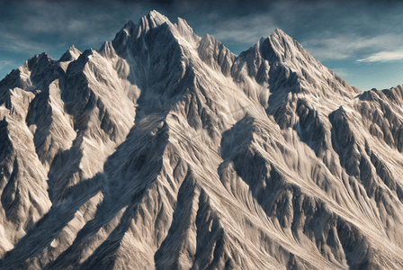 冬季高山山脉冰雪景观图片259