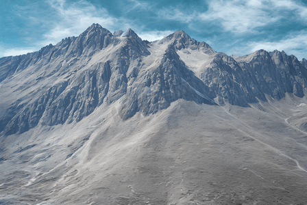 冬季高山山脉冰雪景观图片262