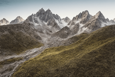 冬季高山山脉冰雪景观图片307