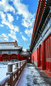 冬季故宫紫禁城雪景